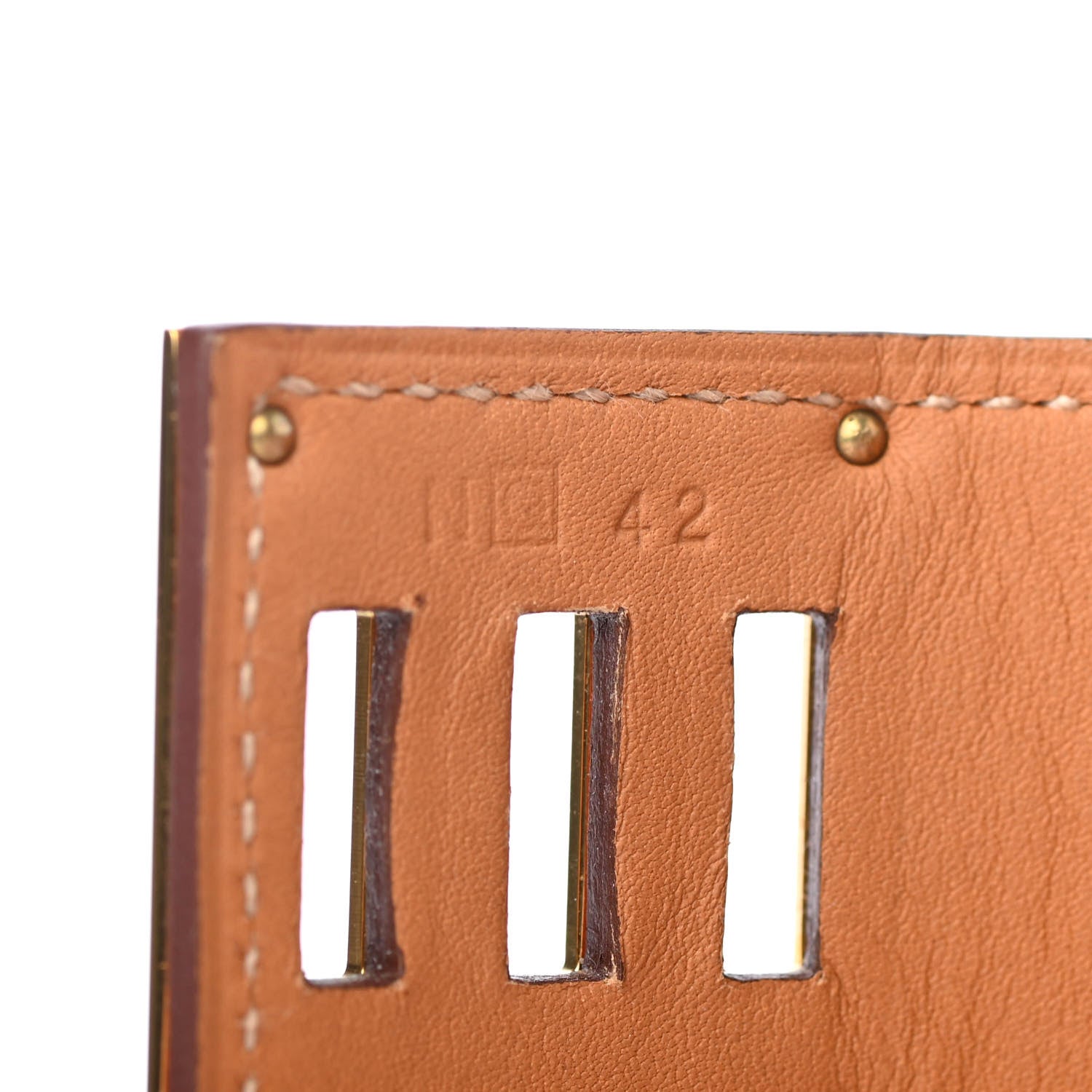 Hermes Epsom Kelly Dog Bracelet Orange 3 of 4