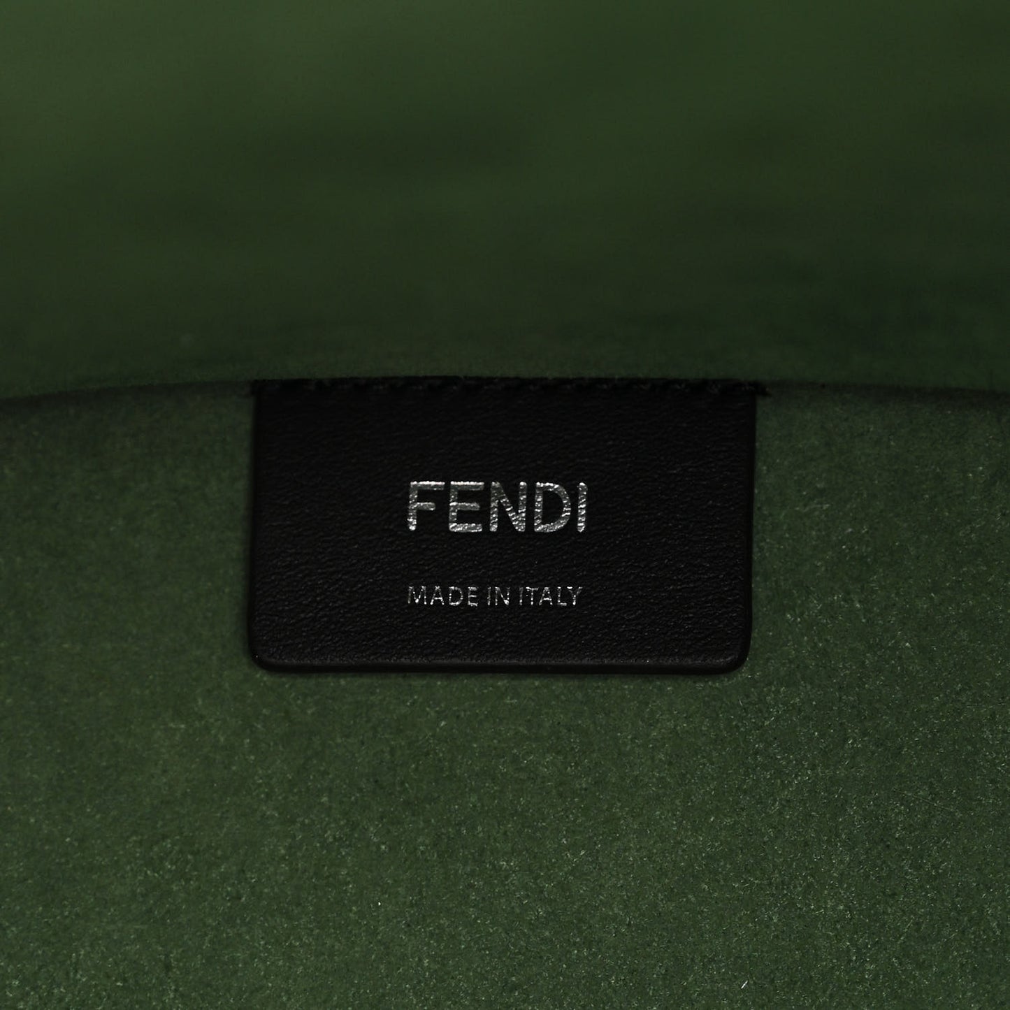 Vitello Cher Plexiglass Logo Debossed Medium Fendi Sunshine Shopper Tote Verde Islanda