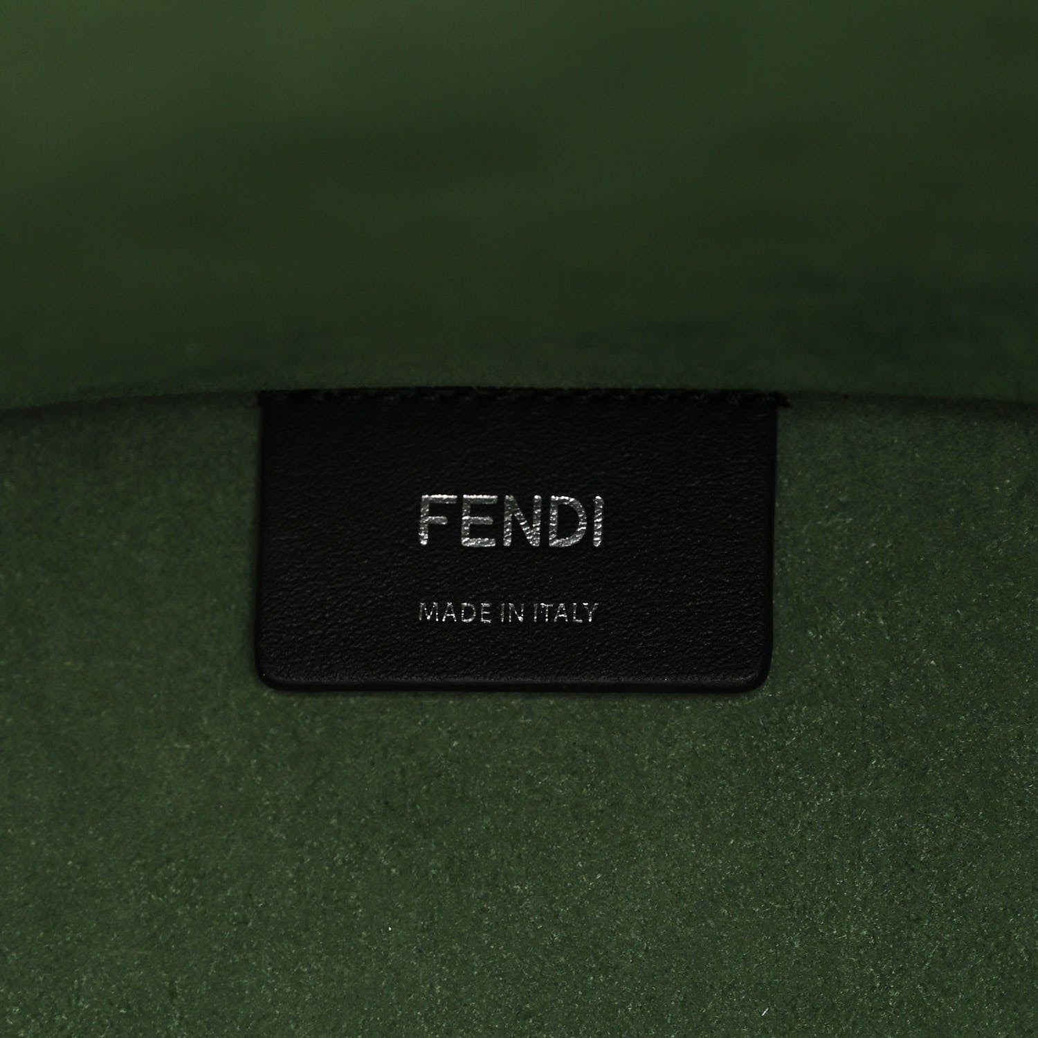 Fendi Vitello Cher Plexiglass Logo Debossed Medium Fendi Sunshine Shopper Tote Verde Islanda 6 of 9
