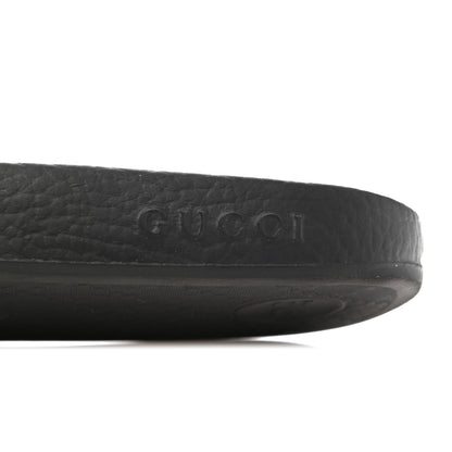 Gucci GG Supreme Monogram Strawberry Slide Sandals 38 Beige Multicolor 6 of 9