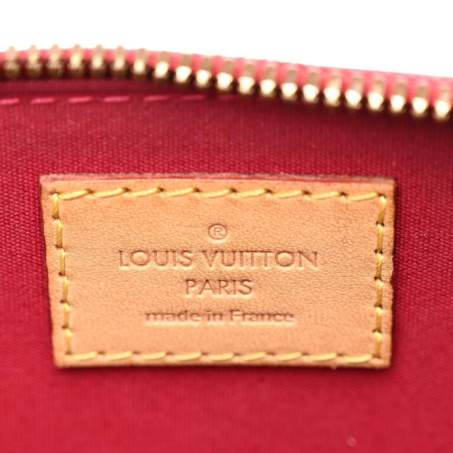 Louis Vuitton Vernis Alma BB Cherry 6 of 9