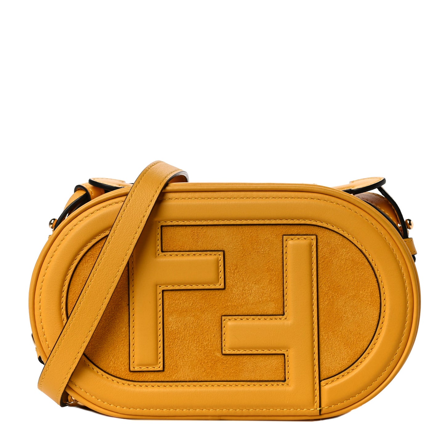 Vitello Grace Camoscio O'Lock Mini Camera Case Mimosa