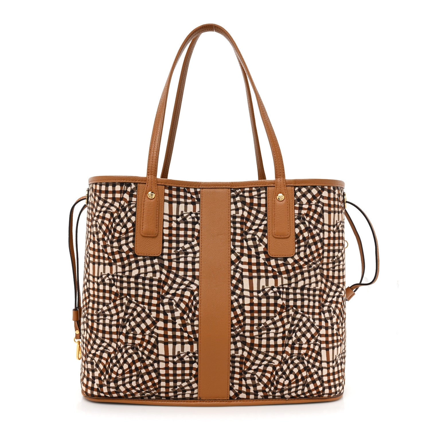 MCM Visetos Medium Liz Reversible Shopper Tote Cognac 4 of 22