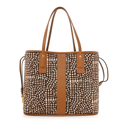 MCM Visetos Medium Liz Reversible Shopper Tote Cognac 4 of 22