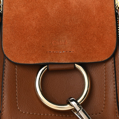 Chloe Suede Calfskin Mini Faye Backpack Tan 7 of 10