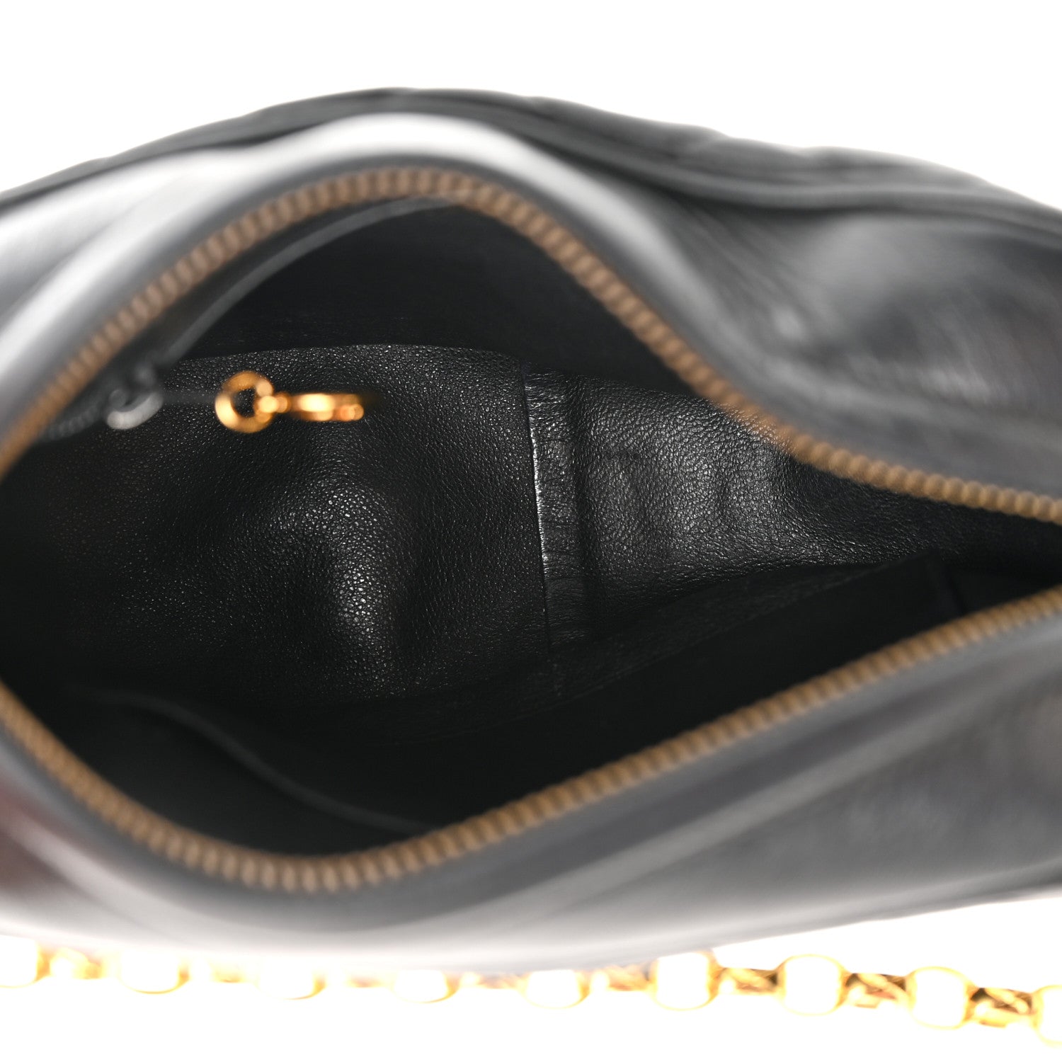Chanel Lambskin Quilted Tassel Flap Camera Case Black 5 of 11