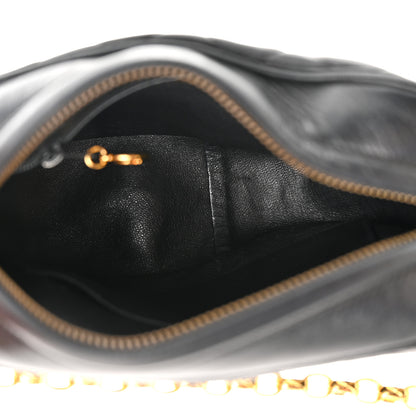 Chanel Lambskin Quilted Tassel Flap Camera Case Black 5 of 11