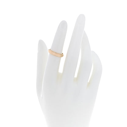 Tiffany 18K Yellow Gold 4mm Essential Double Milgrain Band Ring 50 5.5 2 of 4