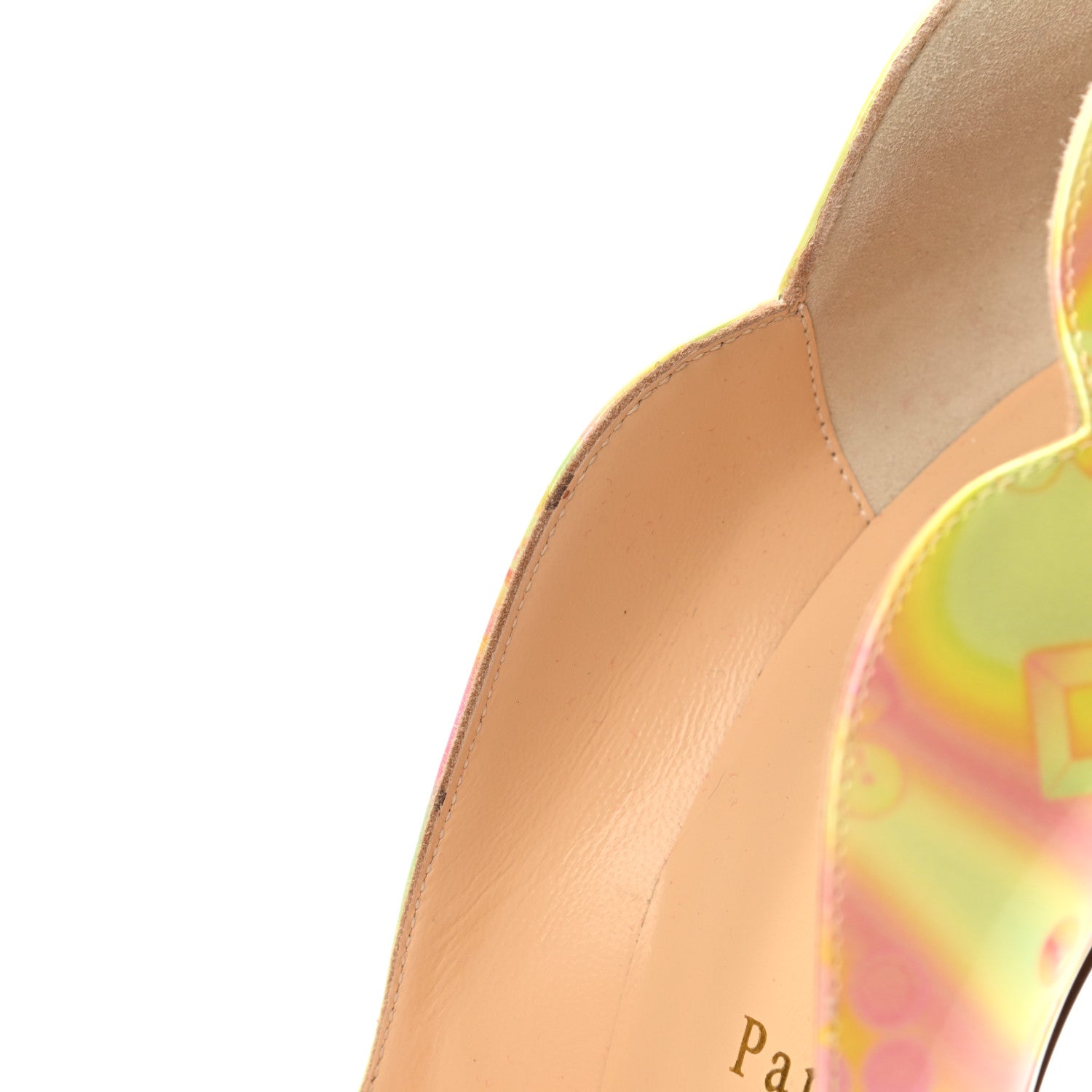 Christian Louboutin Patent Discolaser Hot Chick 100 Pumps 37 California 8 of 9