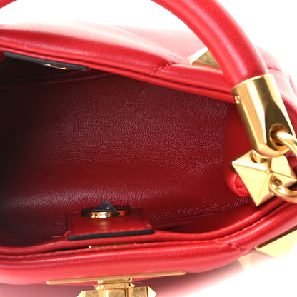 Valentino Garavani Nappa Mini Roman Stud The Handle Bag Rouge Pur 11 of 11