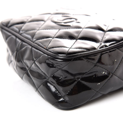 Chanel Patent Tassel Quilted Shoulder Bag Black 6 of 14