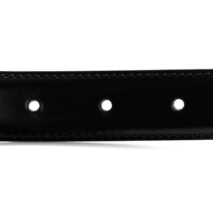 Celine Box Calfskin Medium 25mm Triomphe Belt 85 34 Black 3 of 6