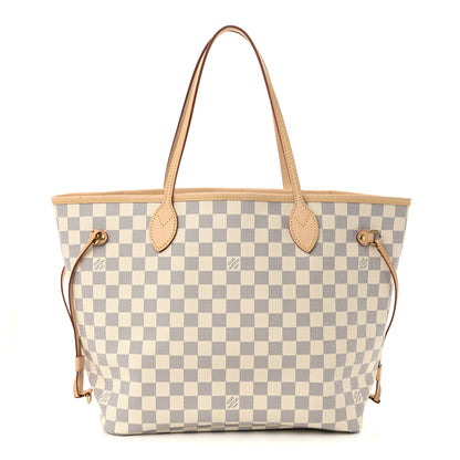 Louis Vuitton Damier Azur Neo Neverfull MM Rose Ballerine 1 of 11