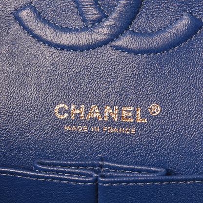 Chanel Denim Quilted Medium Double Flap Blue 6 of 13