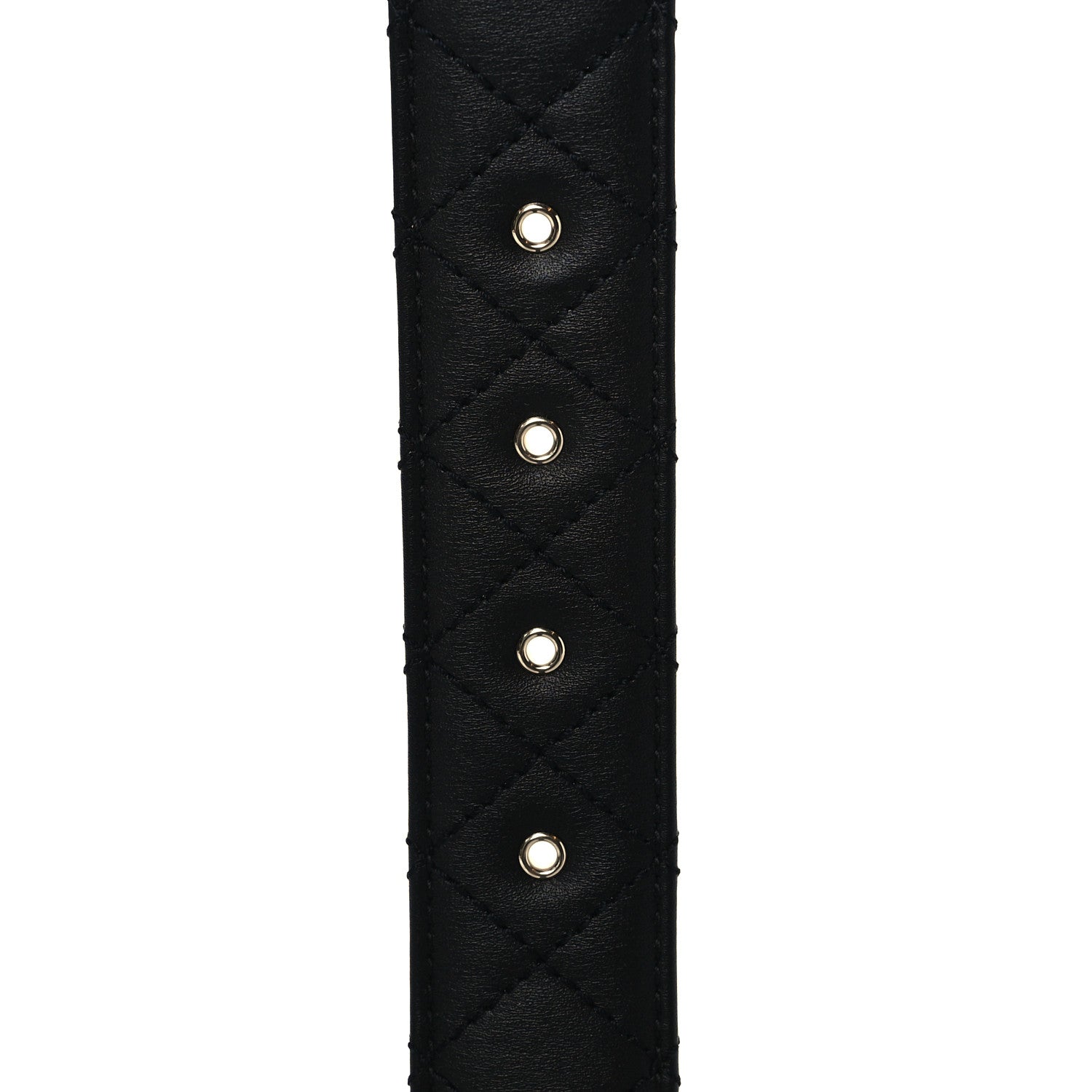 Chanel Calfskin Quilted CC Chain Belt 85 Black 8 of 9