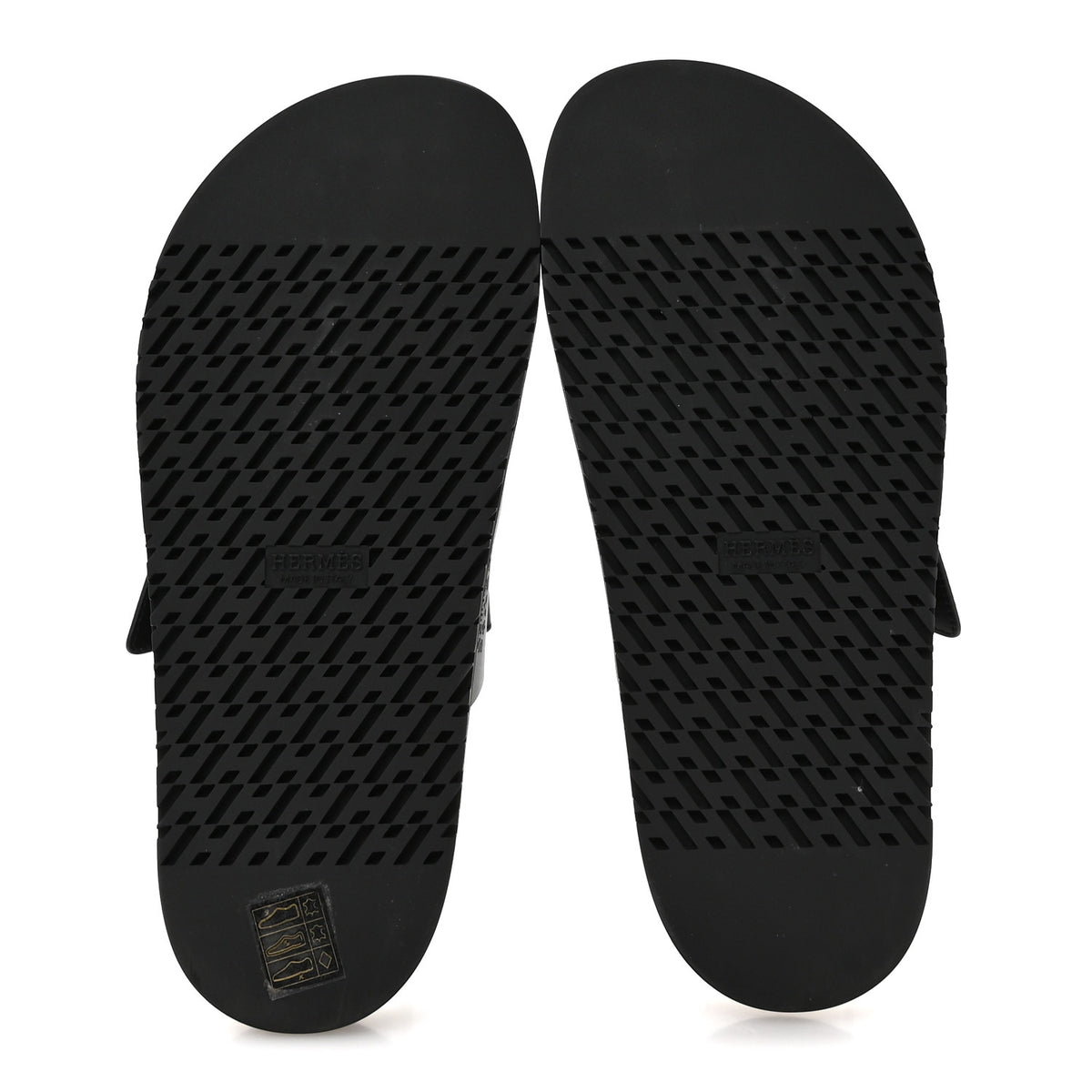 Hermes Calfskin Womens Chypre Sandals 38 Black 6 of 9