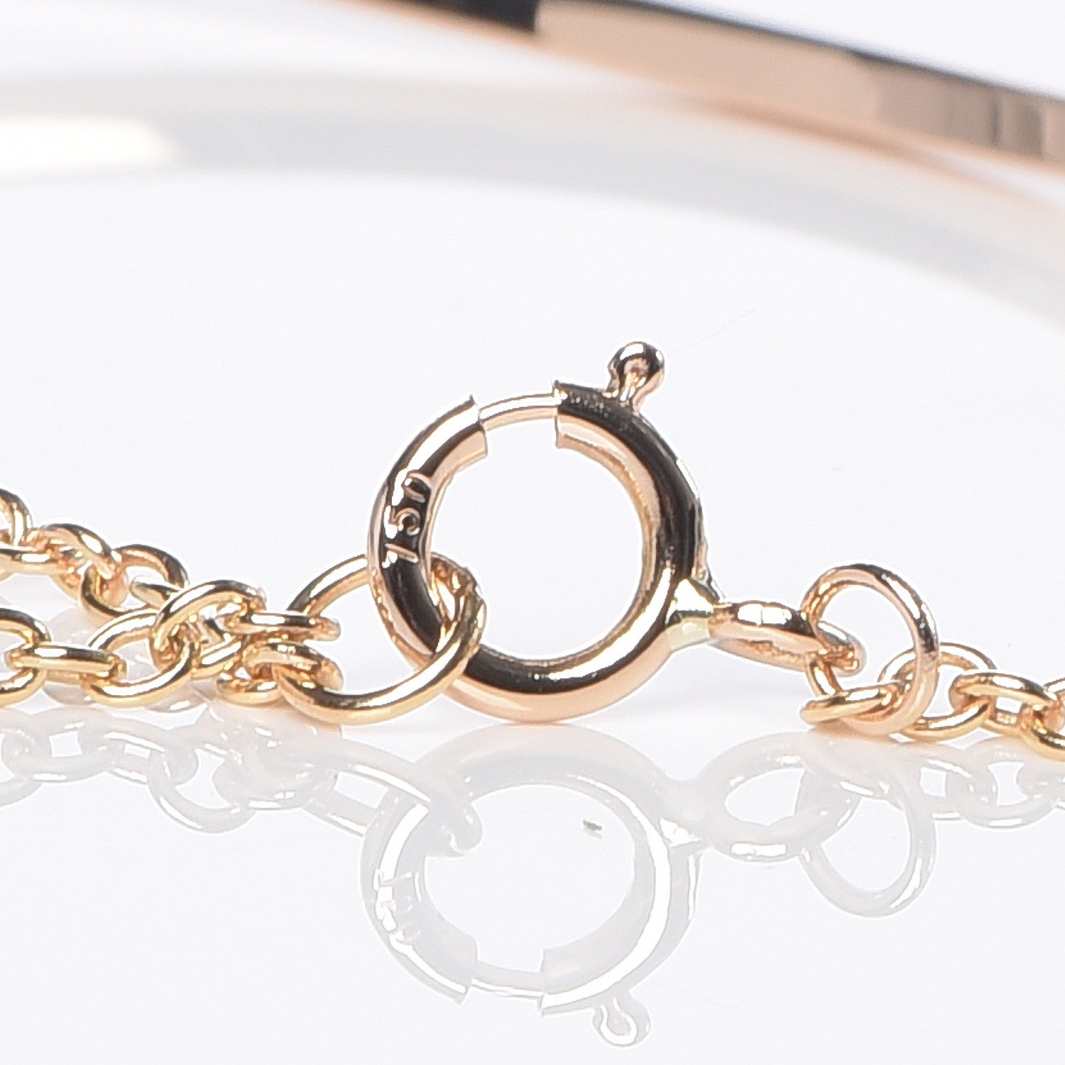 Tiffany 18K Rose Gold T Smile Bracelet 4 of 7