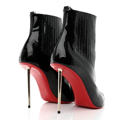 Christian Louboutin Patent Epic 100 Ankle Boots 40 Black 4 of 8