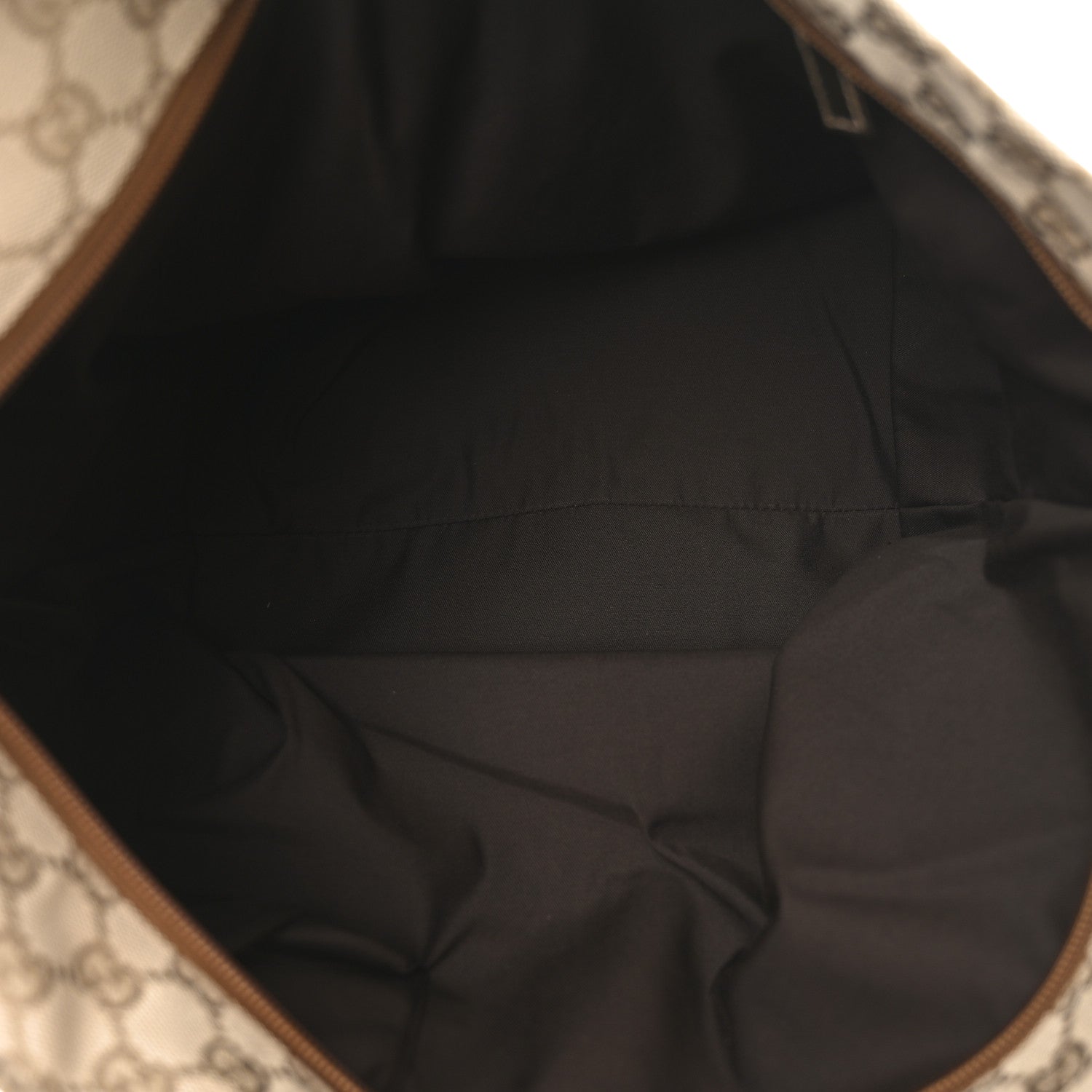 Gucci GG Monogram Large Web Handle Bucket Tote Gold 5 of 10