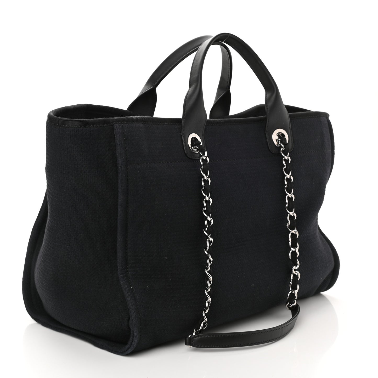 Mixed Fibers Medium Deauville Tote Black