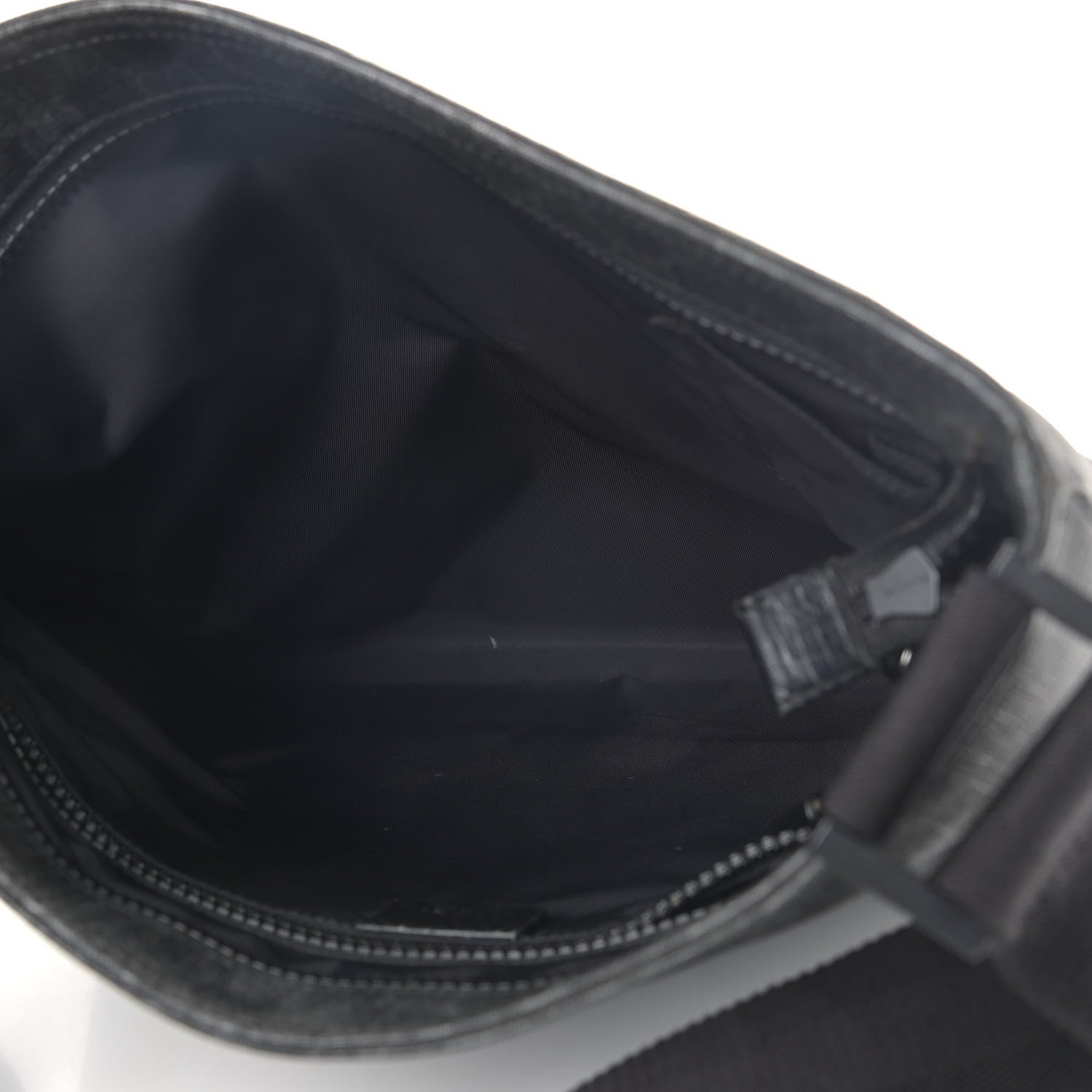 Gucci GG Plus Monogram Medium Flat Messenger Bag Black 4 of 14