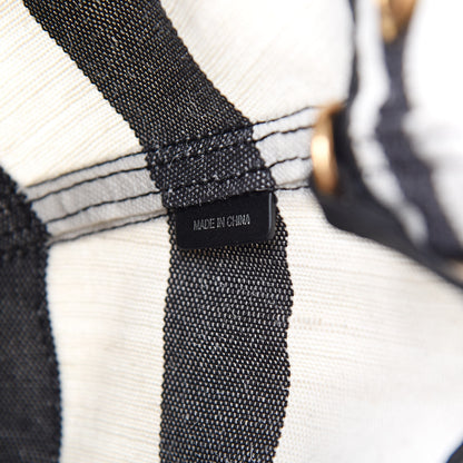 Burberry Grainy Calfskin House Check Canvas Small Heston Crossbody White Black 7 of 12
