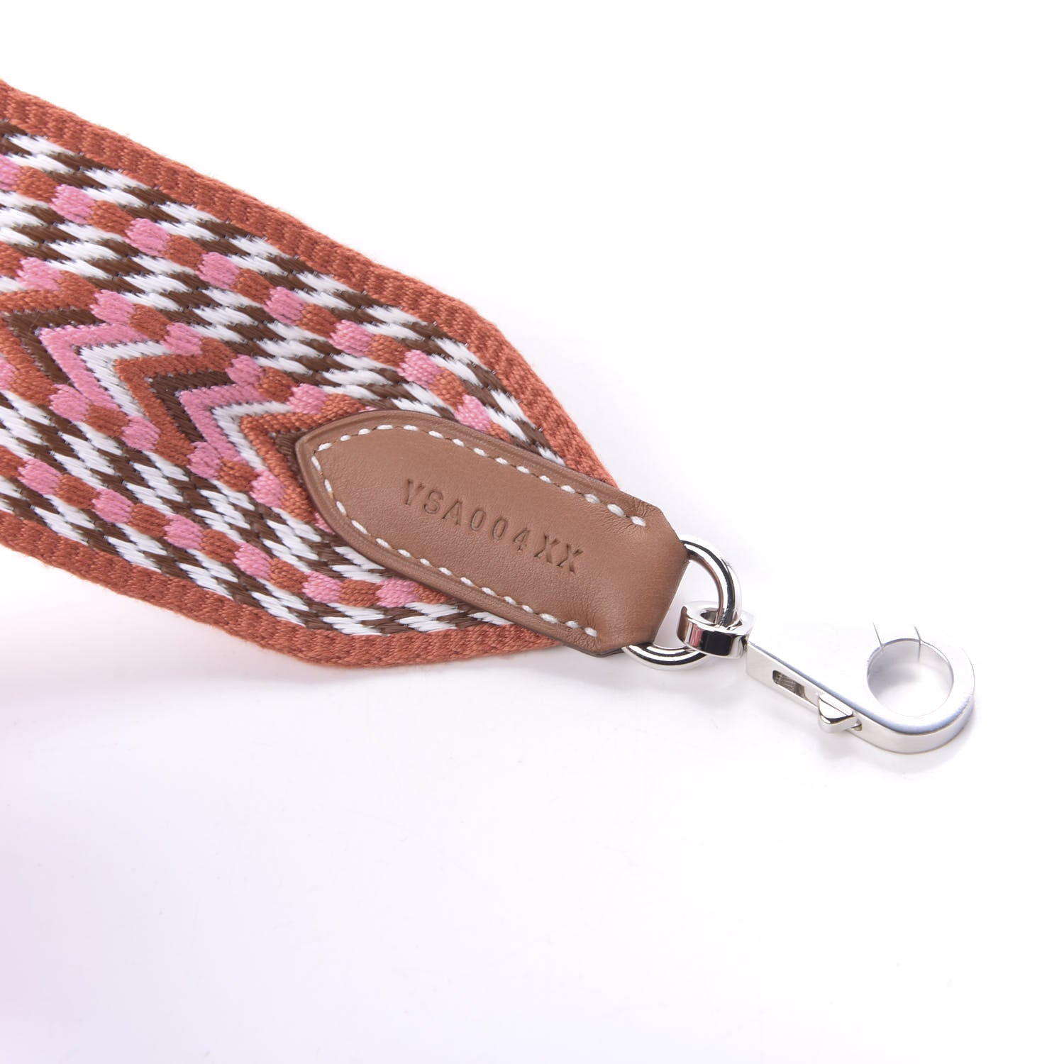 Hermes Toile Swift Sangle Allegro 50mm Shoulder Strap Rose Confetti White Gold 4 of 4