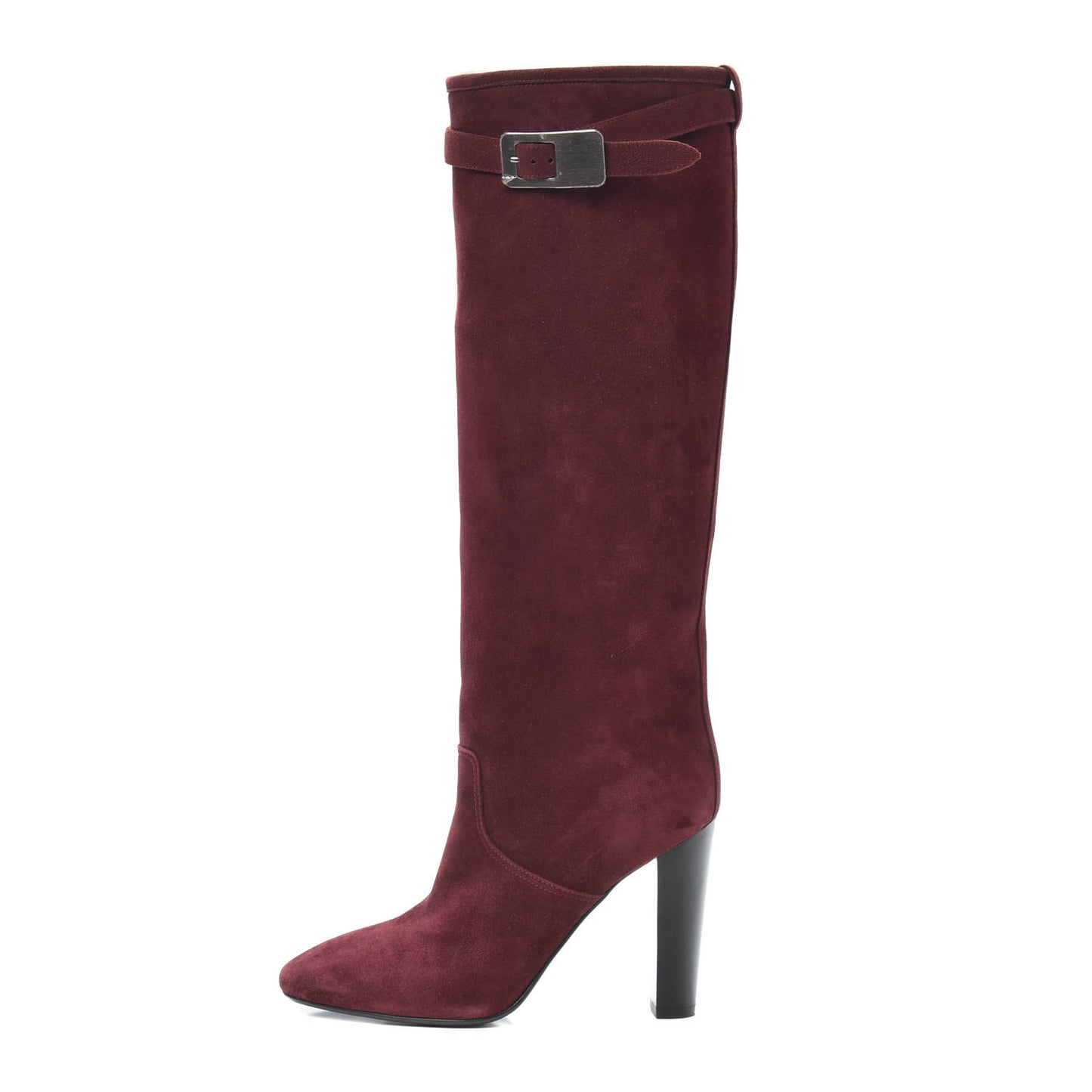 Chevre Velours Empire Boots 35.5 Bourgogne
