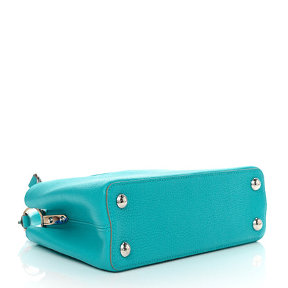 Louis Vuitton Taurillon Capucines BB Turquoise 4 of 14
