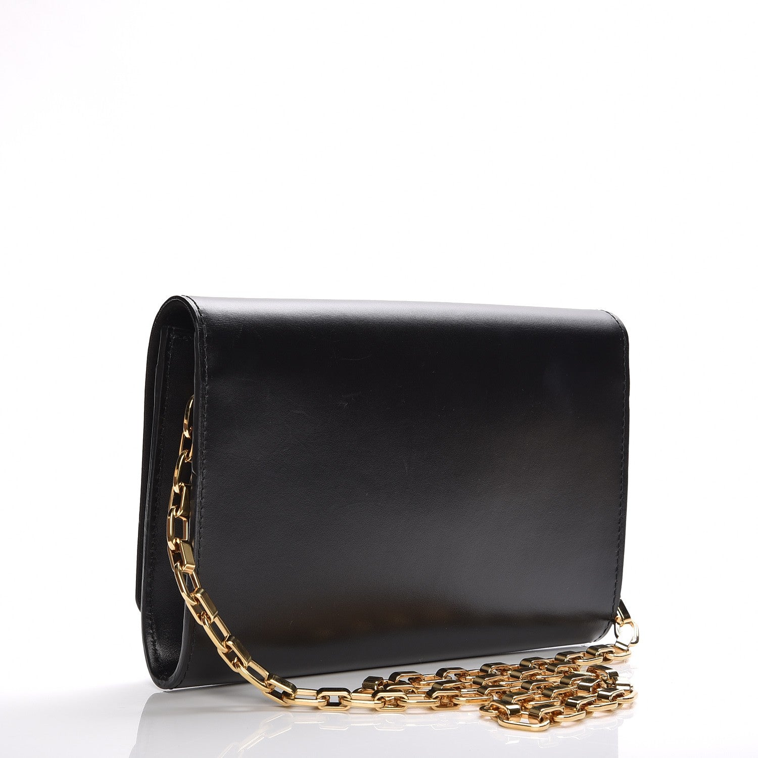 Louis Vuitton Calfskin Chain Louise GM Black 3 of 8
