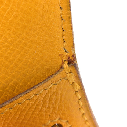 Hermes Courchevel Mini Kelly Sellier 20 Jaune 12 of 13