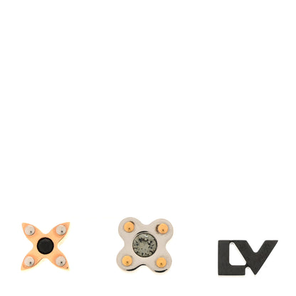 Louis Vuitton Swarovski Crystal Love Letter Timeless Ear Studs Earrings Set of 3 1 of 5