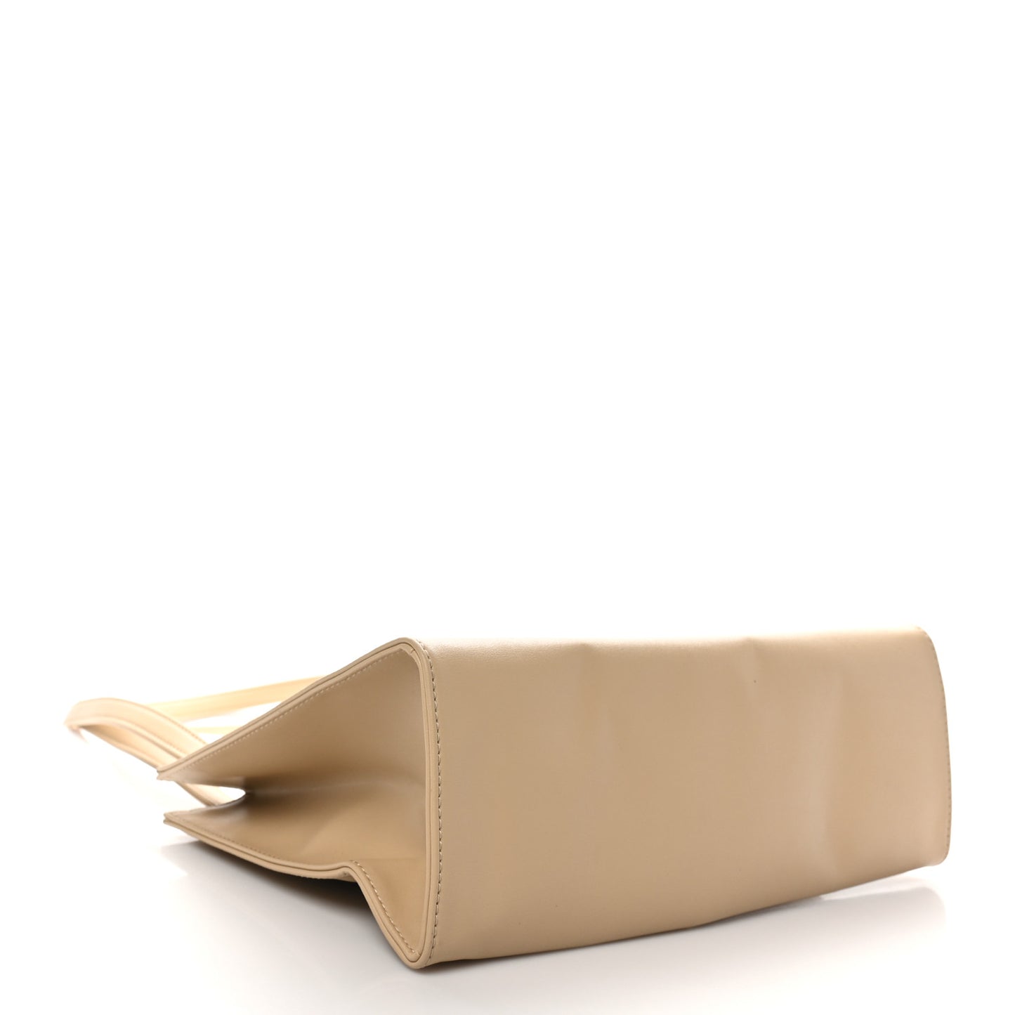 Vegan Leather Shmedium Shopping Bag Cream