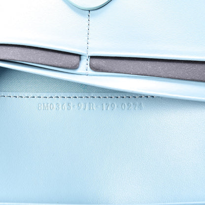 Fendi Vitello Century Lucido Hypnoteyes Studded Continental Wallet on Chain Turchese Pallido White Multicolor 7 of 10
