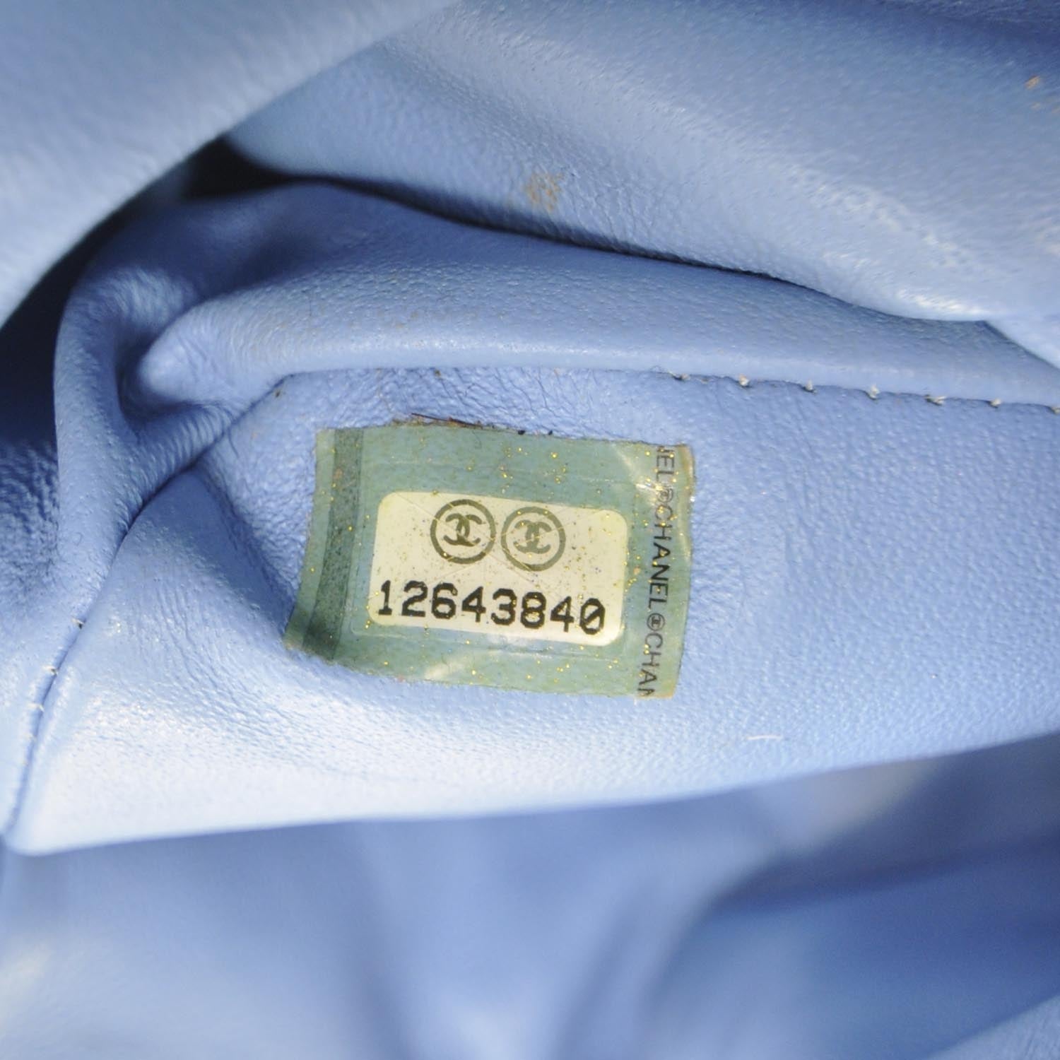 Chanel Lambskin Valentine Charms Medium Flap Baby Blue 11 of 11
