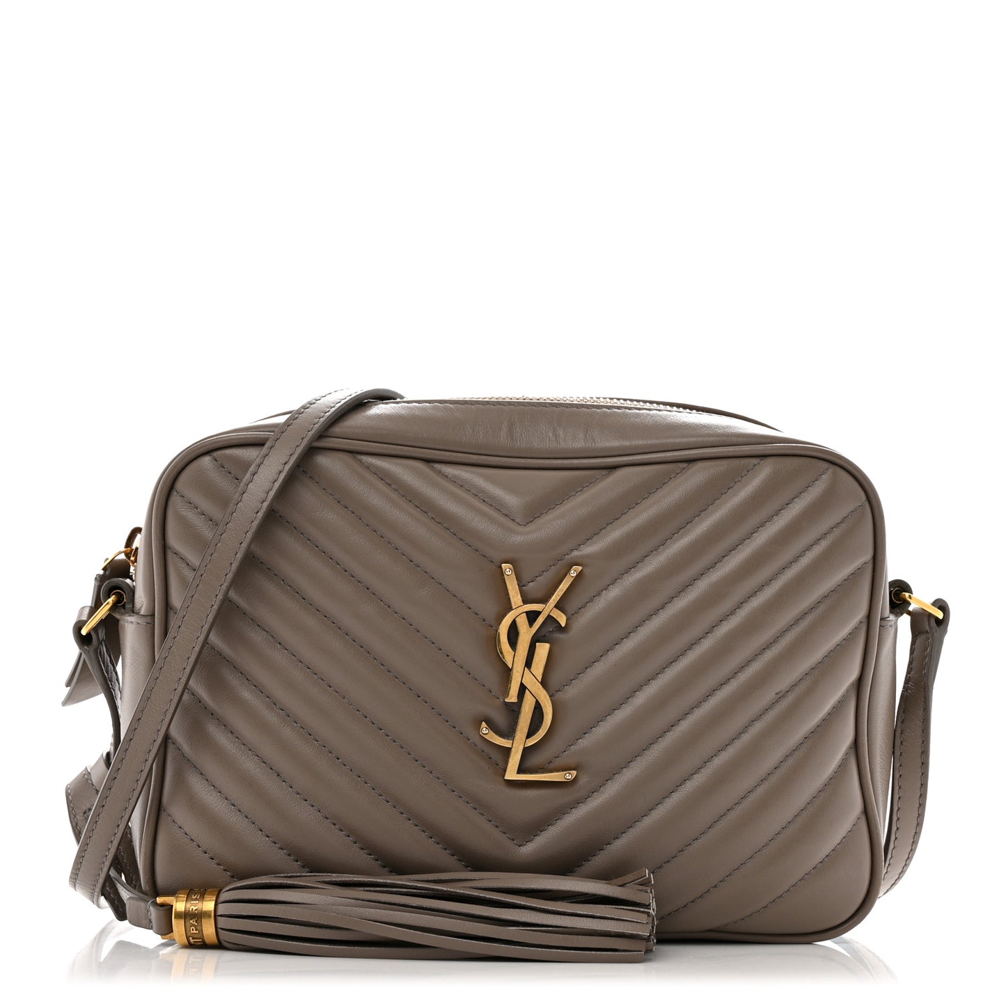 Calfskin Matelasse Monogram Lou Camera Bag Taupe
