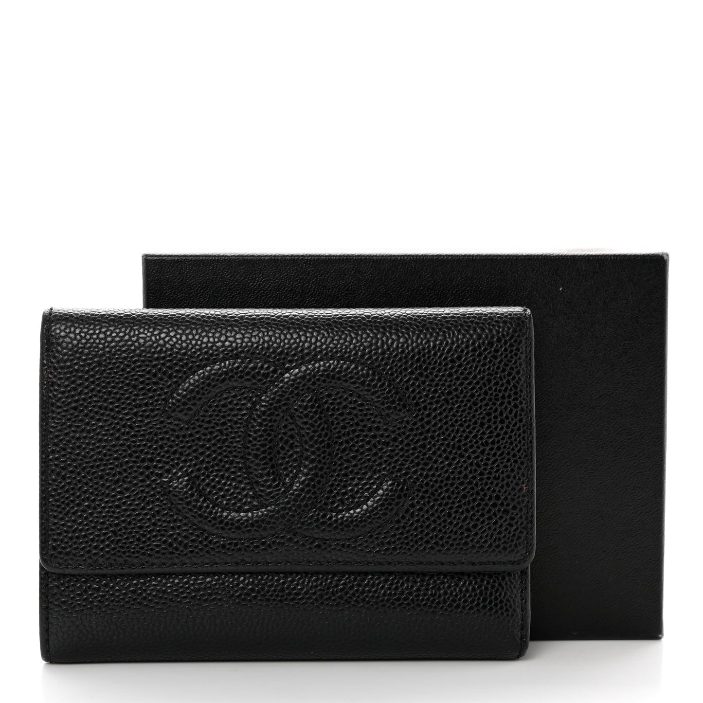 Caviar Timeless CC Flap Wallet Black