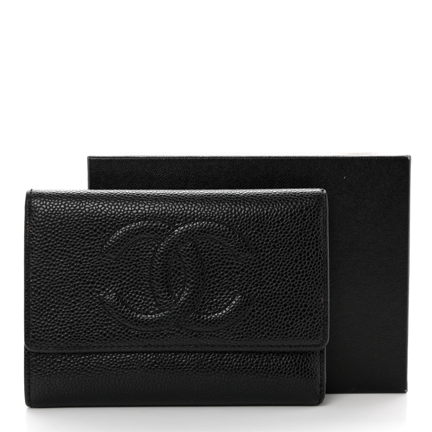 Chanel Caviar Timeless CC Flap Wallet Black 9 of 9