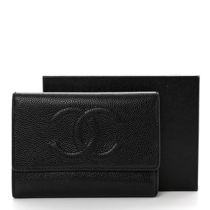Chanel Caviar Timeless CC Flap Wallet Black 9 of 9