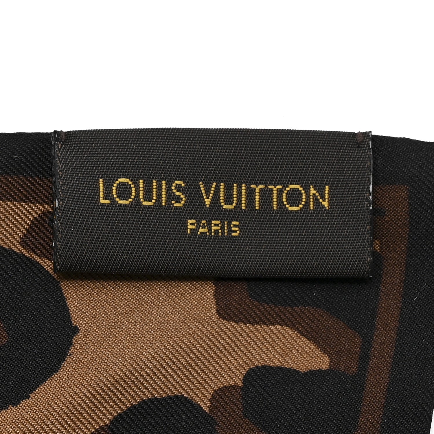 Louis Vuitton Silk Leopard Bandeau Scarf Marron 3 of 4