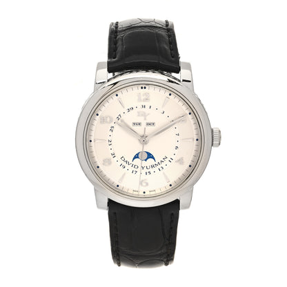 David Yurman Stainless Steel Alligator 43mm Moon Day-Date Automatic Watch 1 of 5