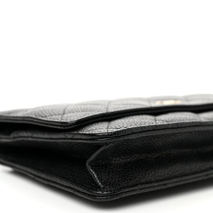 Chanel Caviar Quilted Wallet On Chain WOC Black 9 of 11