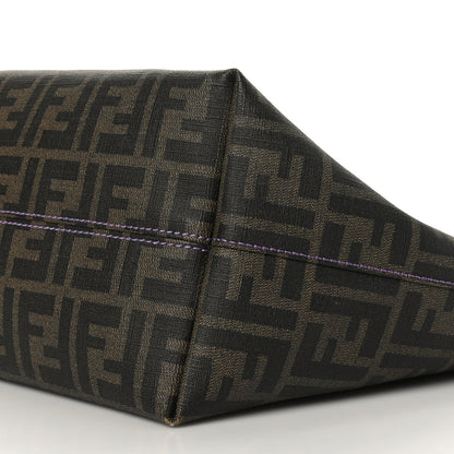 Fendi Zucca Spalmati Medium Roll Tote Tobacco Viola 9 of 9