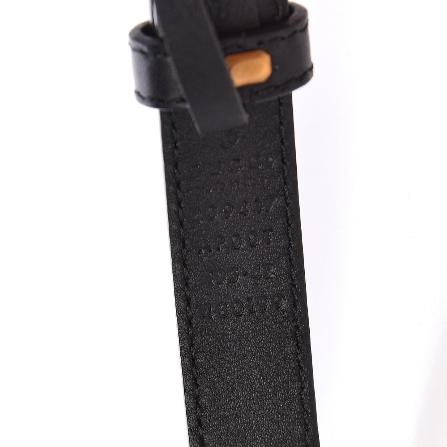Calfskin Double G 20mm Belt 105 42 Black