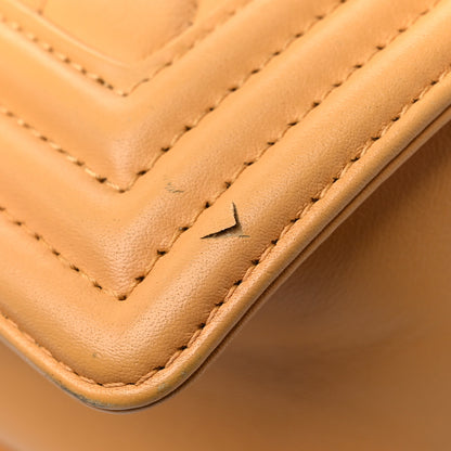 Chanel Calfskin Chevron Quilted Medium Boy Flap Yellow 14 of 15
