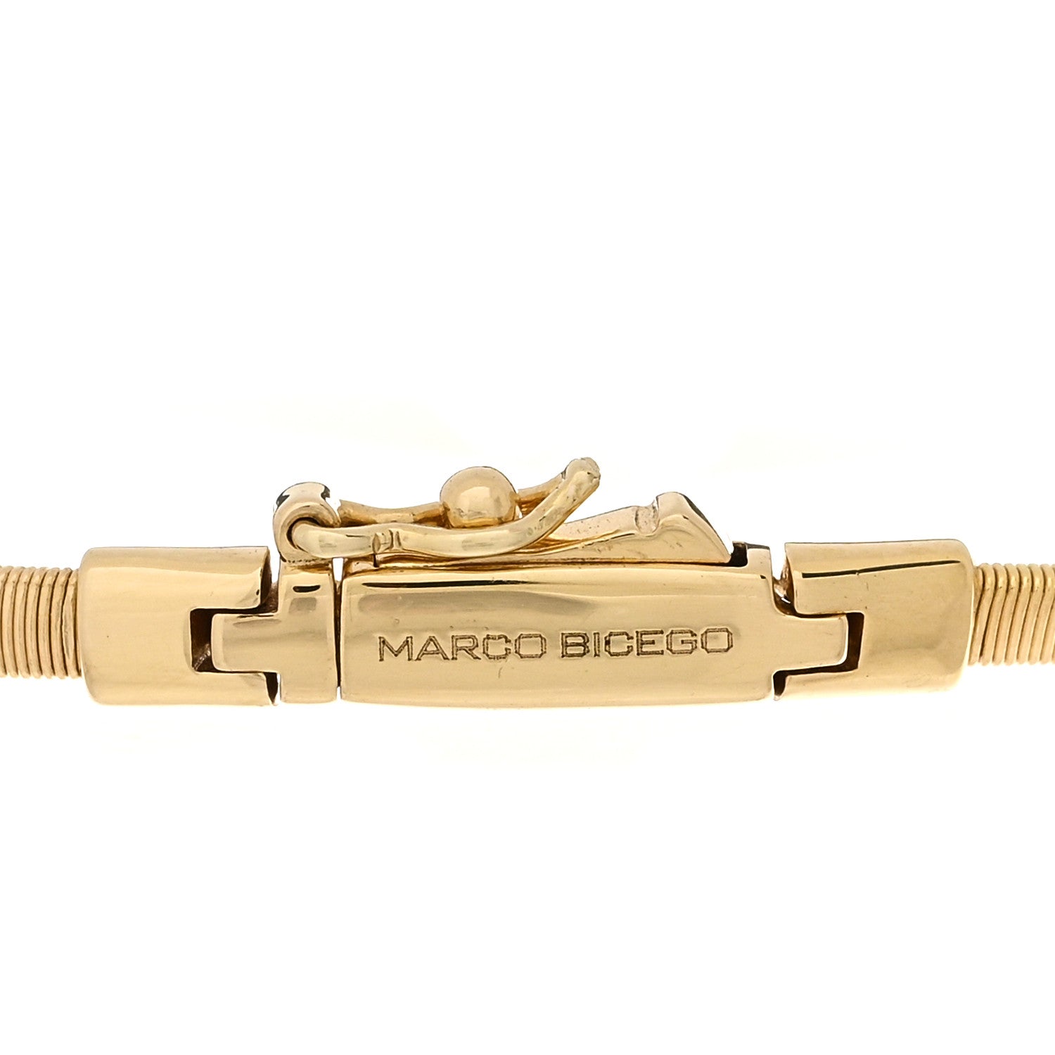 Marco Bicego 18K Yellow White Gold Diamond Marrakech Twisted Coil Bracelet 3 of 3