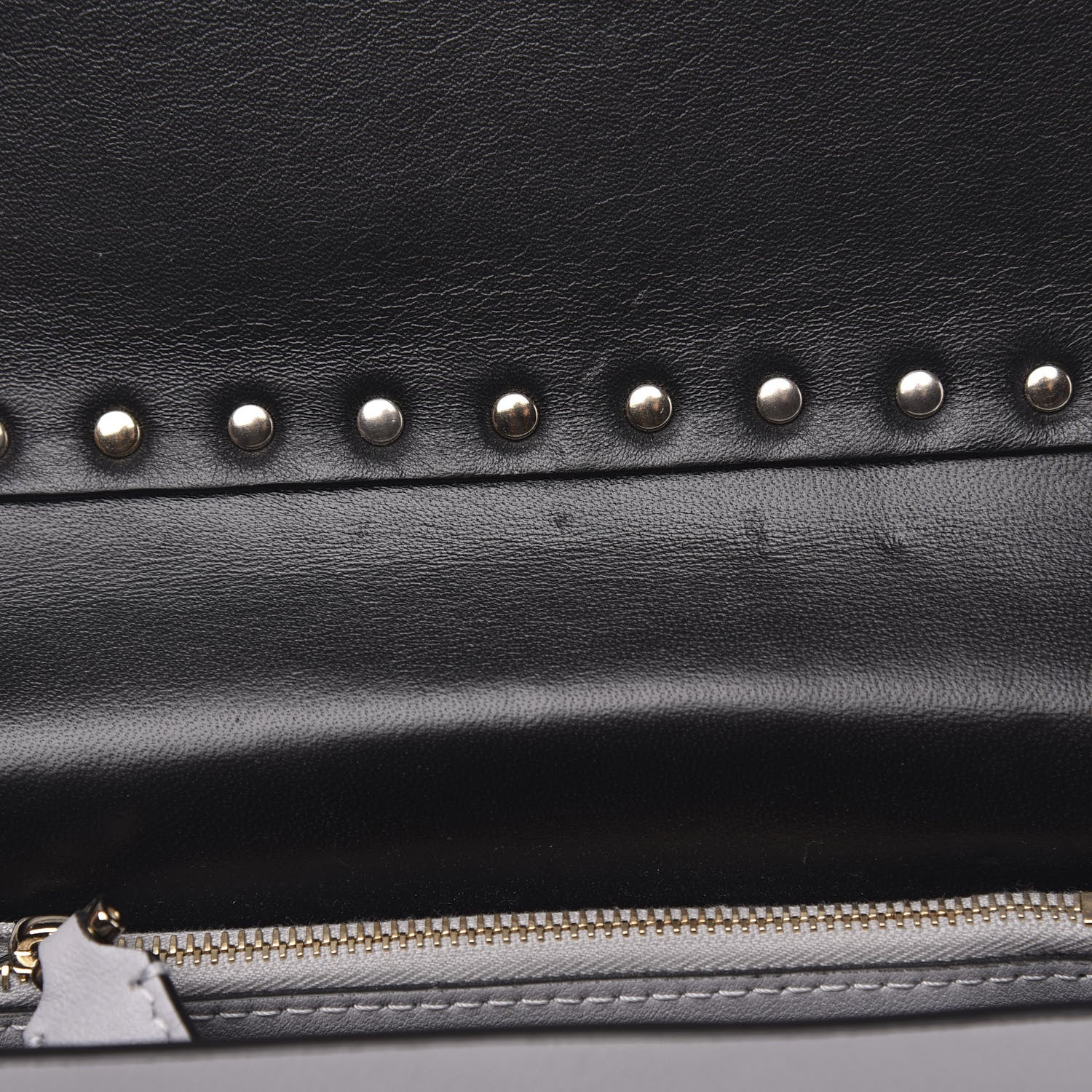 Valentino Garavani Vitello Rockstud Side Slip Crossbody Pastel Grey 10 of 13
