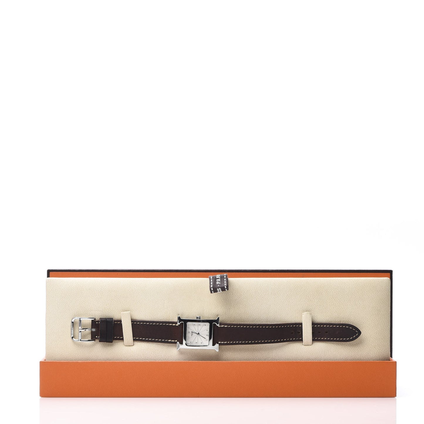 Stainless Steel Barenia 21mm Heure H Hour Quartz Watch Fauve