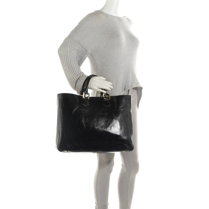 Fendi Vitello Acqua Large Twins Tote Black 2 of 8