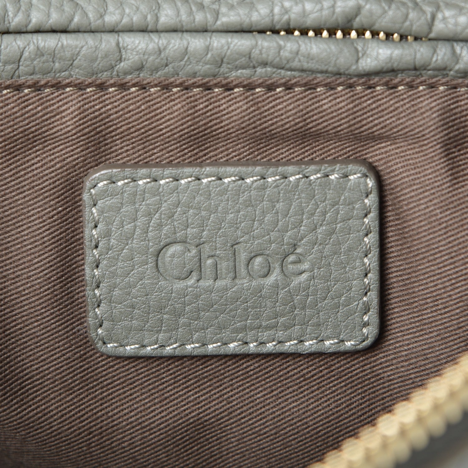 Chloe Calfskin Medium Marcie Satchel Baobab Green 6 of 7